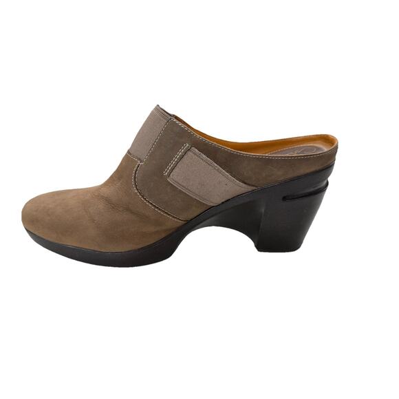 Cole Haan Air Sara Clogs Womens 9B Brown Leather Mules Slip On Block Heel - Picture 2 of 9